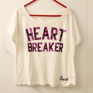 Aeropostale Heart Breaker Tees